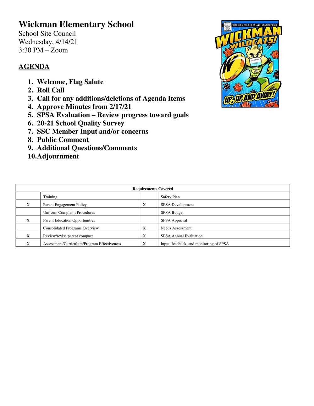 SSC 4-14-21 Agenda